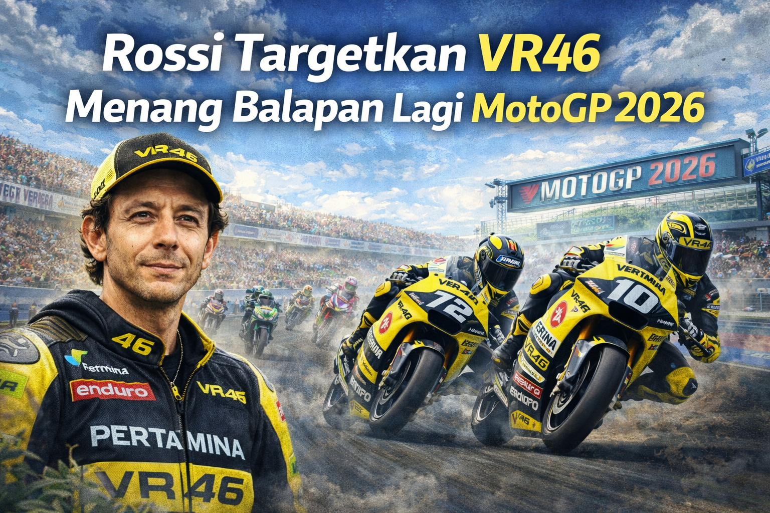 Rossi Tergetkan VR46 Menang Balapan Lagi MotoGP 2026